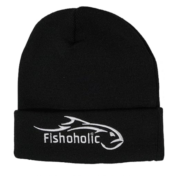 Fishing Outdoors Beanie Watch Skull Cap Stocking Hat Embroidered Logo Black - Picture 7 of 7